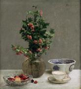 Henri Fantin-Latour and Cup and Saucer oil on canvas